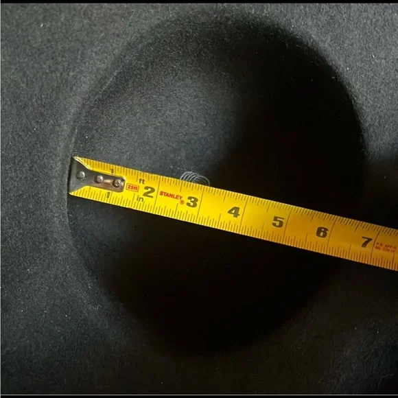 VINTAGE Black 100% Wool Hat With Removable Bow Oh-So-Stylish! - Picture 6 of 12